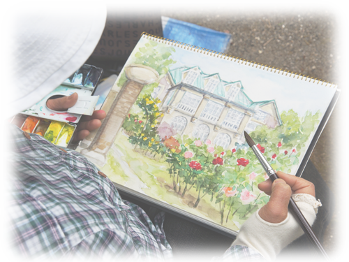 風景スケッチ プカラス絵画教室 風景スケッチ プカラス絵画教室